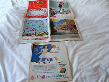 1953 Double  Diamond C.W.S. Persil  Hercules Bicycle & Spangles Advertising Page