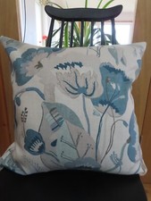 SCHUMACHER Subtle Blues  Linen 22 /24” Cushion Cover  - EXACT ONE - Zipped