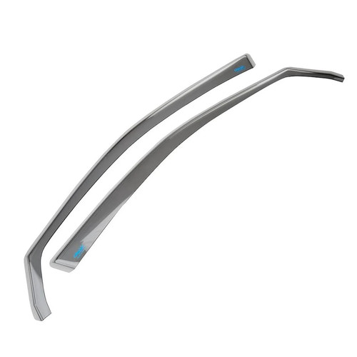 Smoked front wind deflectors - wind,