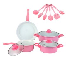 13pcs Kitchenware Wok Soup Pot Multifunctional Frying Pan  Household