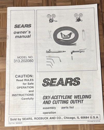 Sears owners manual - owners, oxy