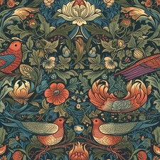 Dolls House Wallpaper Dark