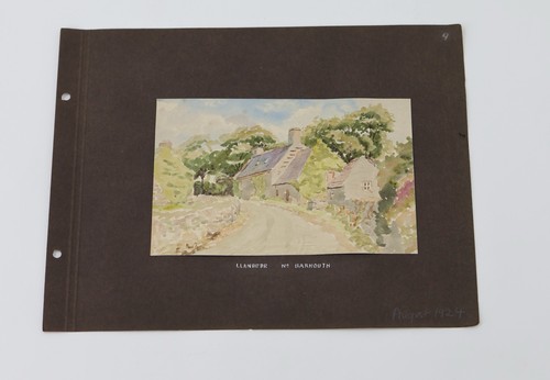 Vintage 1924 watercolour - vintage,