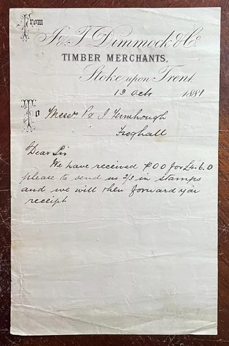 1881 dimmock co - 1881, t
