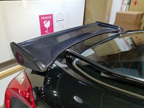 Carbon fiber rear - , spoiler
