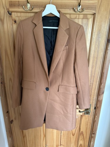Zara camel wool blend tailored - zara,