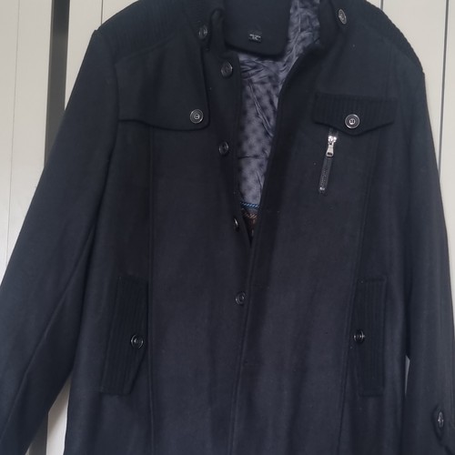 Men black coat - black, coat,