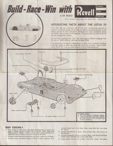 Revell lotus build - lotus,