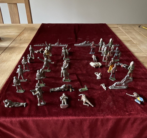 Painted lead military - painted,