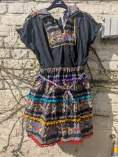 50s 60s Mexican Folk Art Dress