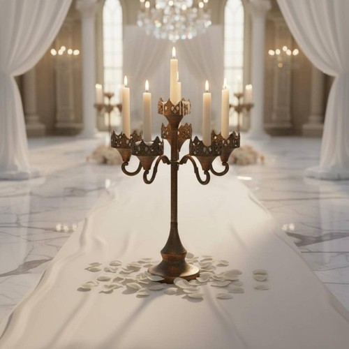 Pieces antique iron candle - pieces,