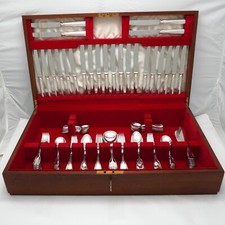 FIDDLE & THREAD By Robbe & Berking Silver Service 124 Piece Canteen of Cutlery