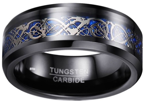 Tungsten carbide silver celtic - tungsten,