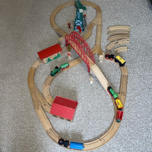 Wooden train set - train,