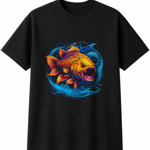 Neon ghost carp - carp, water