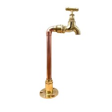Small Vintage Style Brass and Copper Camper Van, Bathroom Tap, Cloakroom Tap