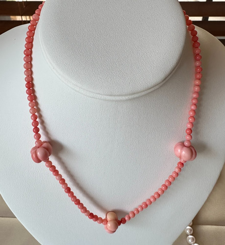 Angelskin coral necklace - angelskin, necklace,