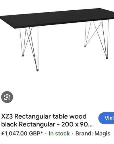 Obo dining table - obo., black