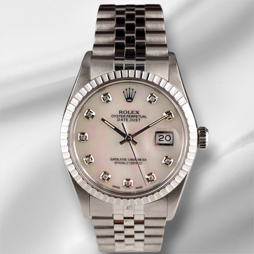 Rolex 36mm datejust steel - datejust,