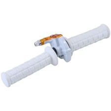 Throttle twist grip set white