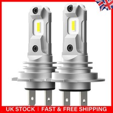 2x H7 Super Bright LED Headlight Bulbs 60000LM Kit High Low Beam 6500K White UK