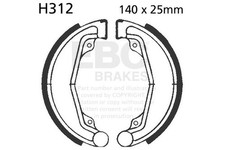 EBC Brakes Plain Motorcycle Replacement Brake Shoes For Honda H312