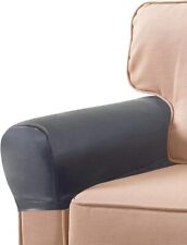 PU Leather Sofa Armrest 12.7x7.62cm For Couch Chair Arm Protectors Stretchy