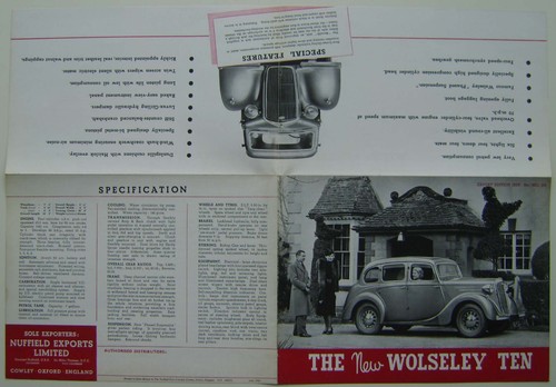 Wolseley ten saloon - ten, 1946-47