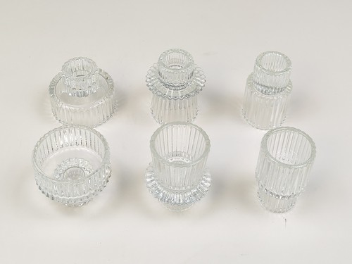 Glass candle holders - candle, of