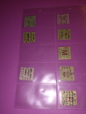 Job Lot of Old Train Tickets / Stubs Various Years Stations and Conditions. Used