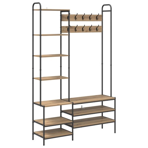 Coat stand with shoes bench - coat,