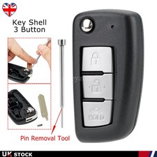 3 Button Remote Flip Key Fob