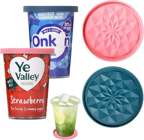 Yogurt pot lids 500g pack - yogurt,