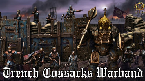 Trench cossacks warband 32mm - cossacks,