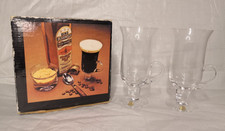Set of 2 Dartington Crystal Irish Coffee Glasses Vintage Boxed