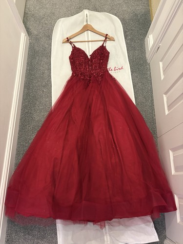 Red prom evening dress size - prom, 8