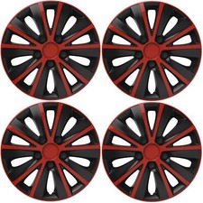 4 x 14" Alloy Look Red & Black