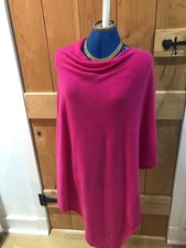 Pink -100% Cashmere Poncho -