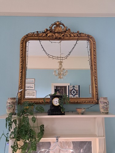 Antique gold gilt ornate - antique, large