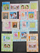 Caribbean Island 1988 Birth Centenary of Jose Capablanca(Chess) Set & M/S UM.