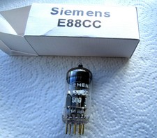 Siemens E88CC Double Triode Valve , used but tests good on Avo tester.