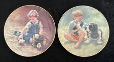 The Magic of Childhood Collectors Plates  x 2 -Hamilton Collection-1980's