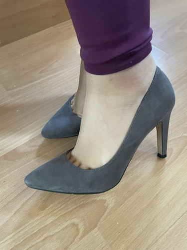 Beautiful ladies grey faux - beautiful,