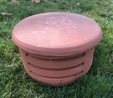 Chimney Pot Cap Cowl Reclaimed Gas Flue Terracotta Clay