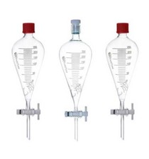 60ml-1000ml Pear-Shaped Separating Funnel, Borosilicate Glass, Chemistry Lab GB