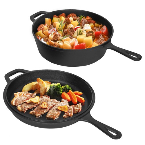 Heavy duty pre seasoned 2 - duty, pre-seasoned