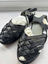 1930s Satin Woven Sandals