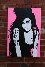  Amy Winehouse  by Dominic Joyce Signed Original Acrylic 
