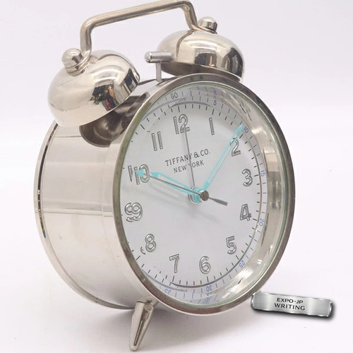 Tiffany twin bell desk clock - twin,