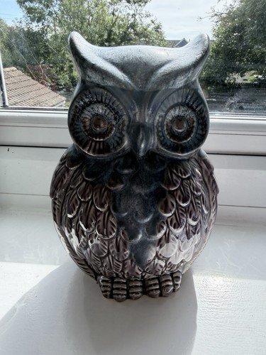 Glazed ceramic owl figurine